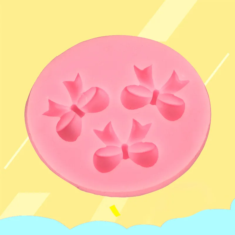 
Diy Bow Patterned Cake Chocolate Silicone Fondant Mold for Baking Pastry Cake Tools Bakeware Mould Making 3d Crafts Molds 