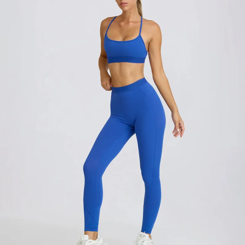 Wholesale Yoga Outfit 2 Piece Workout Clothes for Women Gym Leggings Fitness Sport Yoga Suit