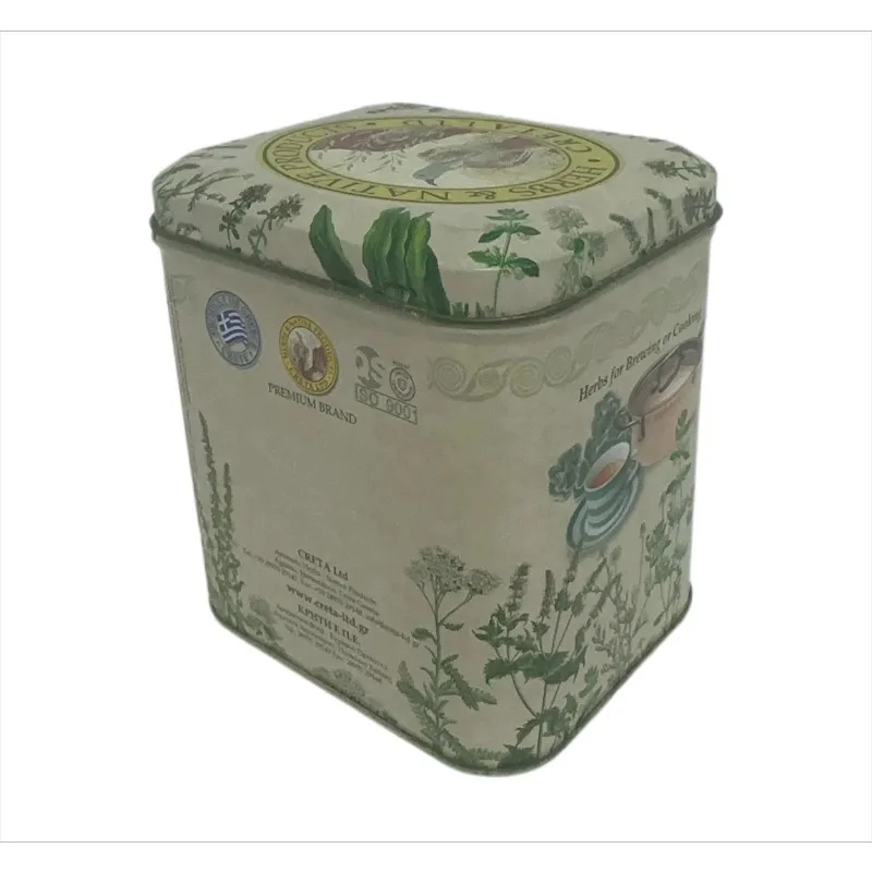 Factory Price Square Tin with Clear Pet Window Gift Tin Can Packaging Tin Box