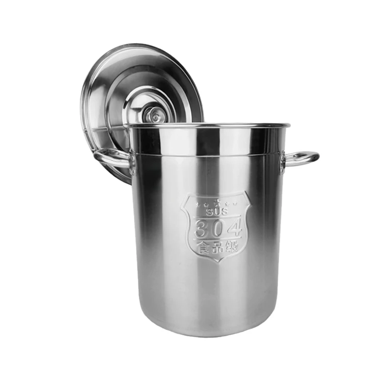 
Stainless Steel Stock Pot Storage tank large bucket Large vessel can Customized Stainless steel bucket soup bucket 