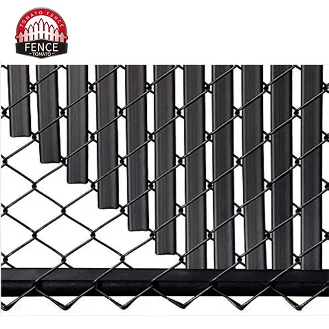 Customized 6Ft 8 Ft High Industry Hot Dip Galvanized Chain Link Chain Link Privacy Fence Slats Plastic