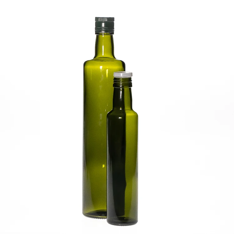 250ml 500ml 750ml wholesale dark green cylindrical glass olive oil bottle 500ml wholesale