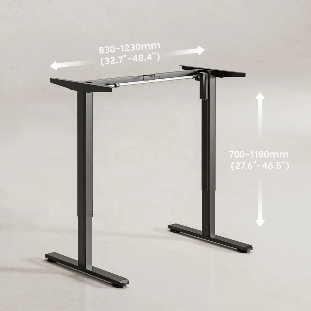 Cheap Modern Height Adjustable Office Table Single Motor Stand up Electric Ergonomic Computer Standing Lifting Desk Frame