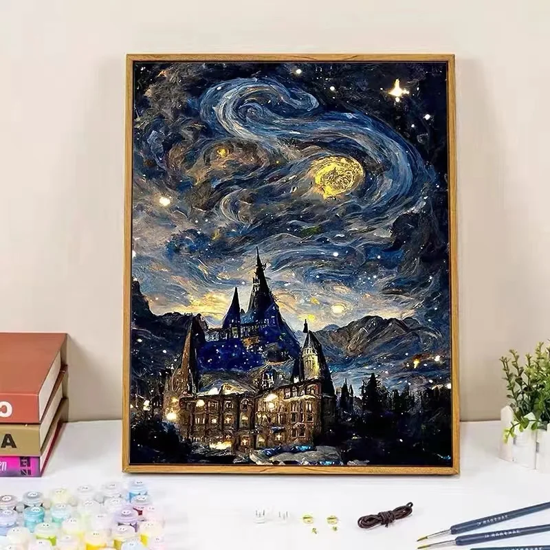 DIY картина по номерам Акриловая Краска ручная роспись маслом для домашнего декора настенное искусство