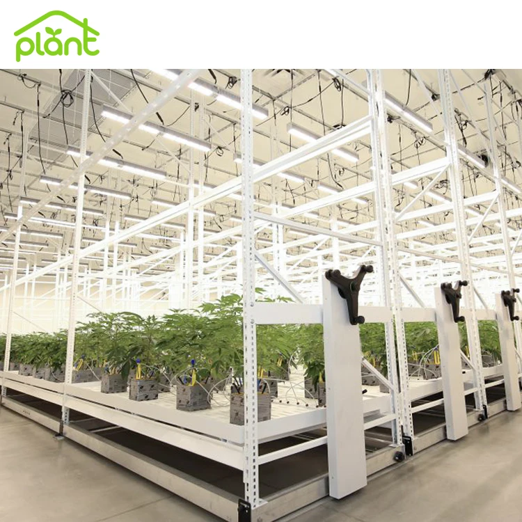 Commercial  New Type Metal Display Shelf and Rack Mobile Vertical Rolling Grow Rack