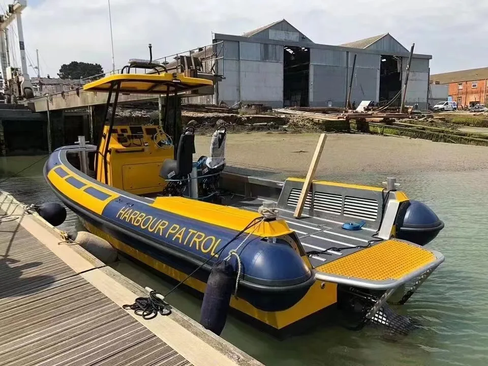 3-10m rigid inflatable boat in aluminium hull rib boat for sale