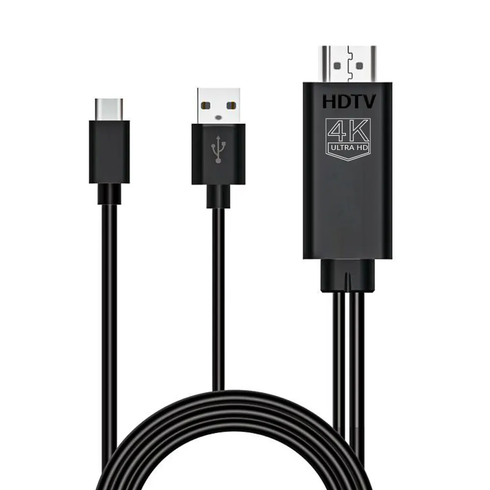 Кабель HDTV 4K 30 Гц Type C-HDMI для ноутбука, Iphone, Samsung, Huawei, экрана телефона