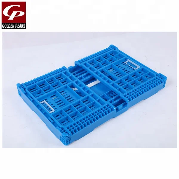 Supermarket Plastic Shopping Basket for Grocery Store Blue Long Handle Plastic Basket