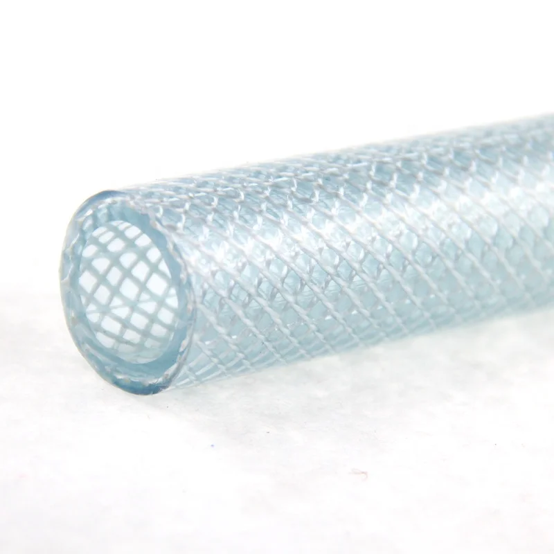 PVC Clear Braided Vinyl Water Supply Flexible Plastic Transparent Garden Hose Pipe Tubing Hose
