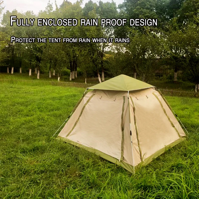 4-5 People POP up large Tent Waterproof Beach Family   Automatic Outdoor Camping Tent Manufacture Quick Automatic Opening