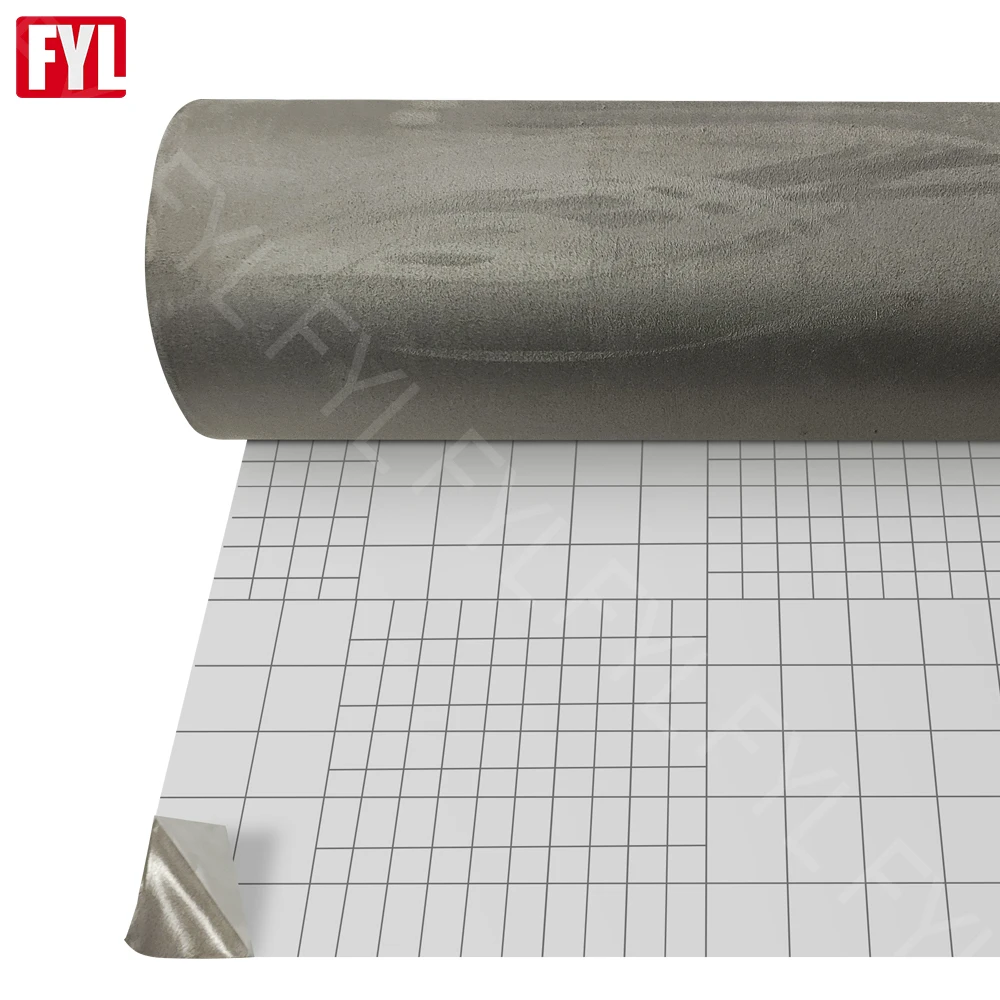 Заводская оптовая продажа длинный ворс алькантара серебристый замшевый материал обертка салона автомобиля для руля