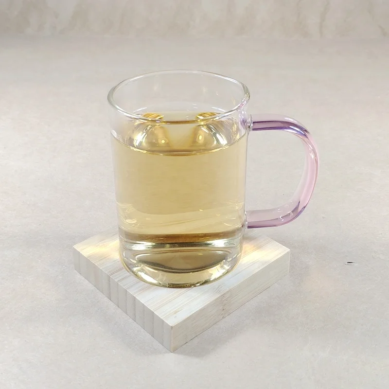 Factory Supply High Class 1Pcs Bamboo Serving Glass Cup Tray/Elegant Cup Bamboo Tray/Bamboo Wood Tray for Glass Tea Cup for Home