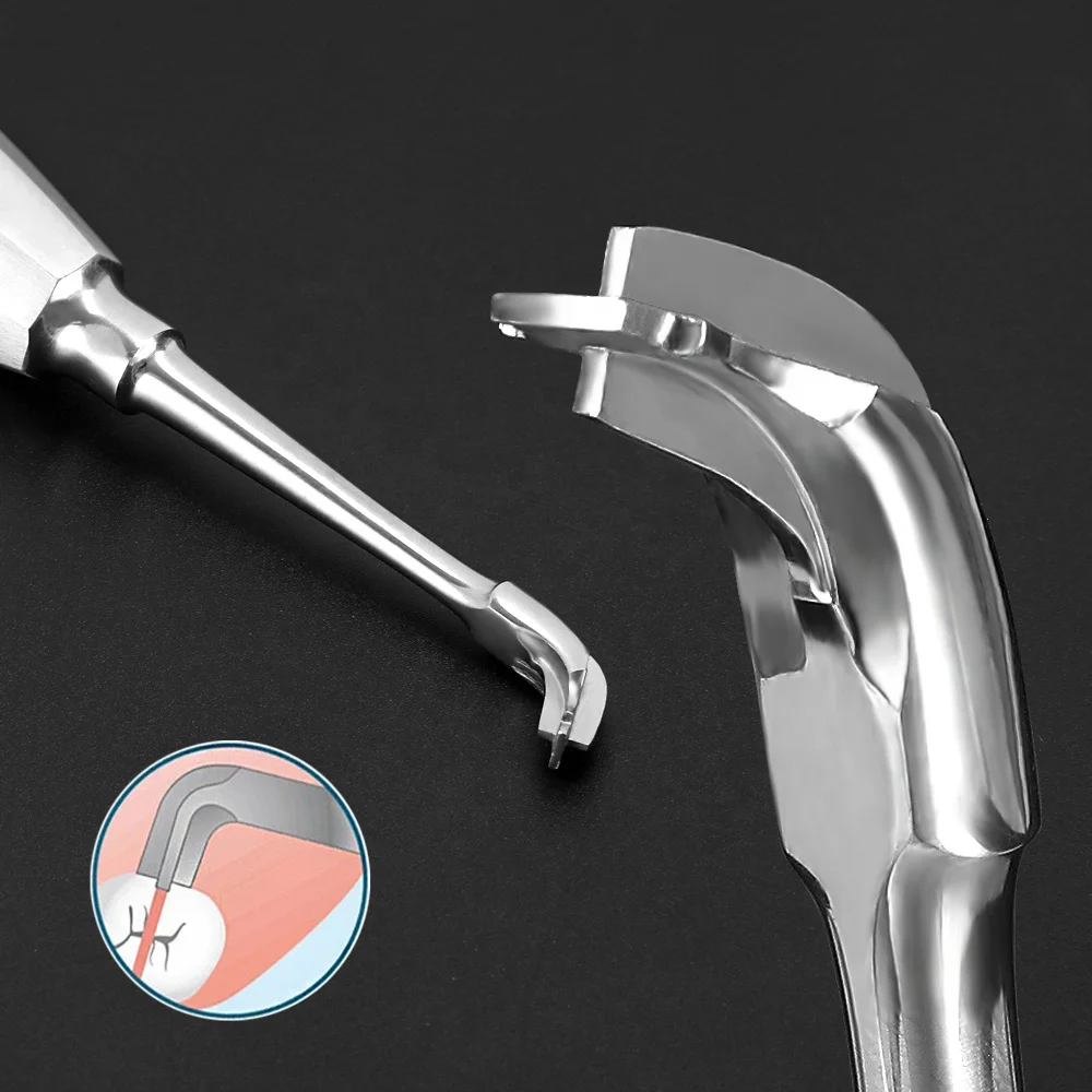 Dental Crown Spreader Drill Stainless steel Dental Root Elevator Cross Broken Crown Remover