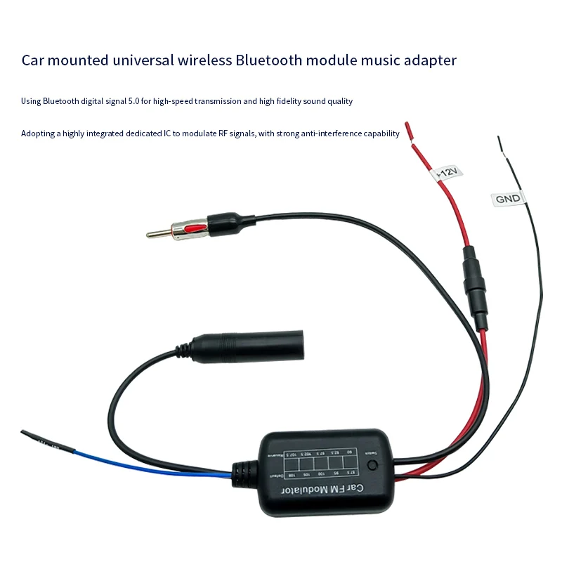 Car Lossless Radio FM Cable Antenna Connector Car DAB Music Player Adapter Cable Receiver FM RF Modulator