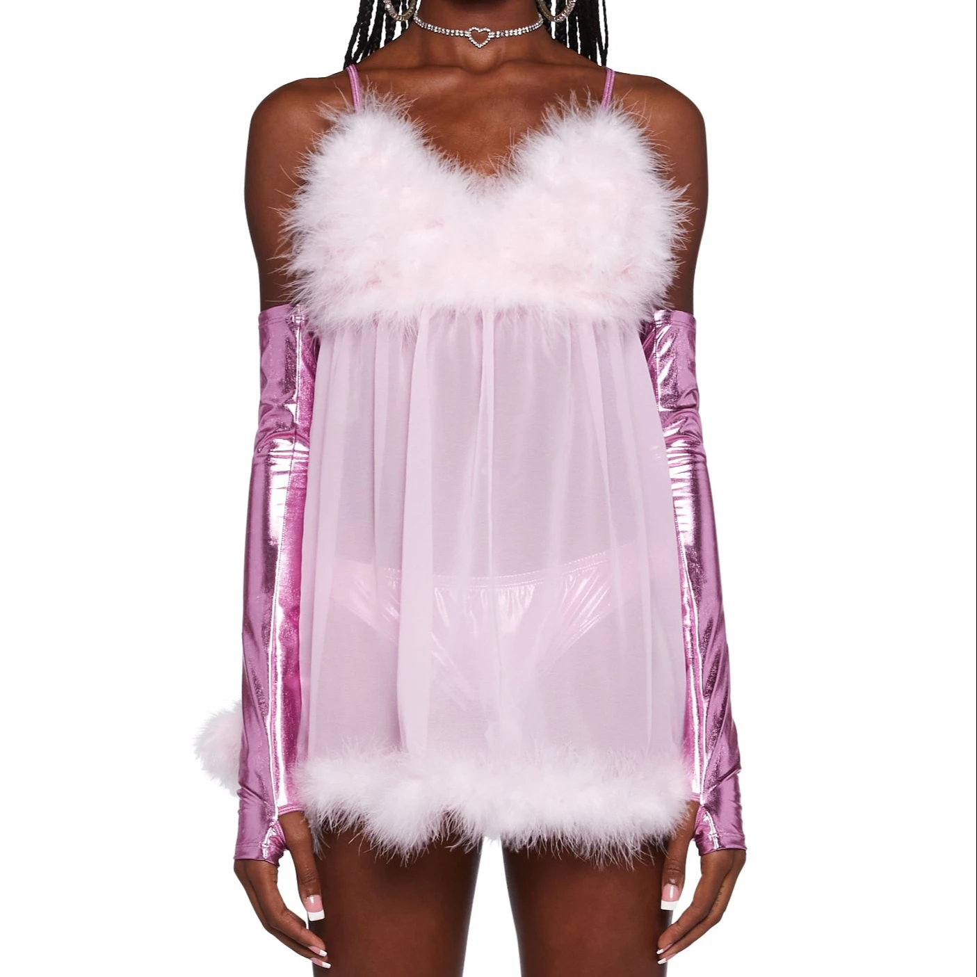 Halloween Cosplay Costumes Woman Sexy Women Plus Size Clothes Pink Mini Dress For Christmas Theme