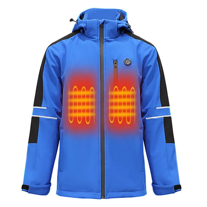 Custom Heated Jacket High Quality Heated Clothing Winter Puffer With Battery Pack Self Heating Jacket