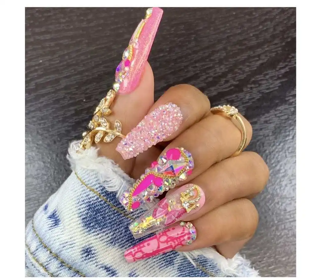 custom design and package press on nails private label artificial fingernails acrylic handmade premium quality false nails