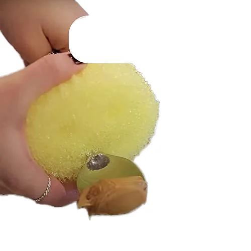 Custom Logo Print Stainless Steel Scrubber Household Pot Dishwasher Washing Tool Blister Card Kitchen Bathroom Use Baby-Friendly