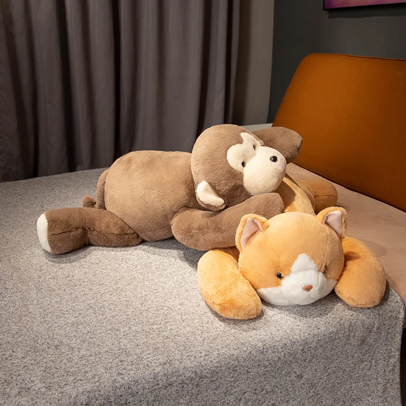 Kawaii Fluffy Fat Giant Stuffed Rabbit Cat Monkey Plush Toys Large Cute Huge Big Size Bunny crocodile polar bear Soft Toy