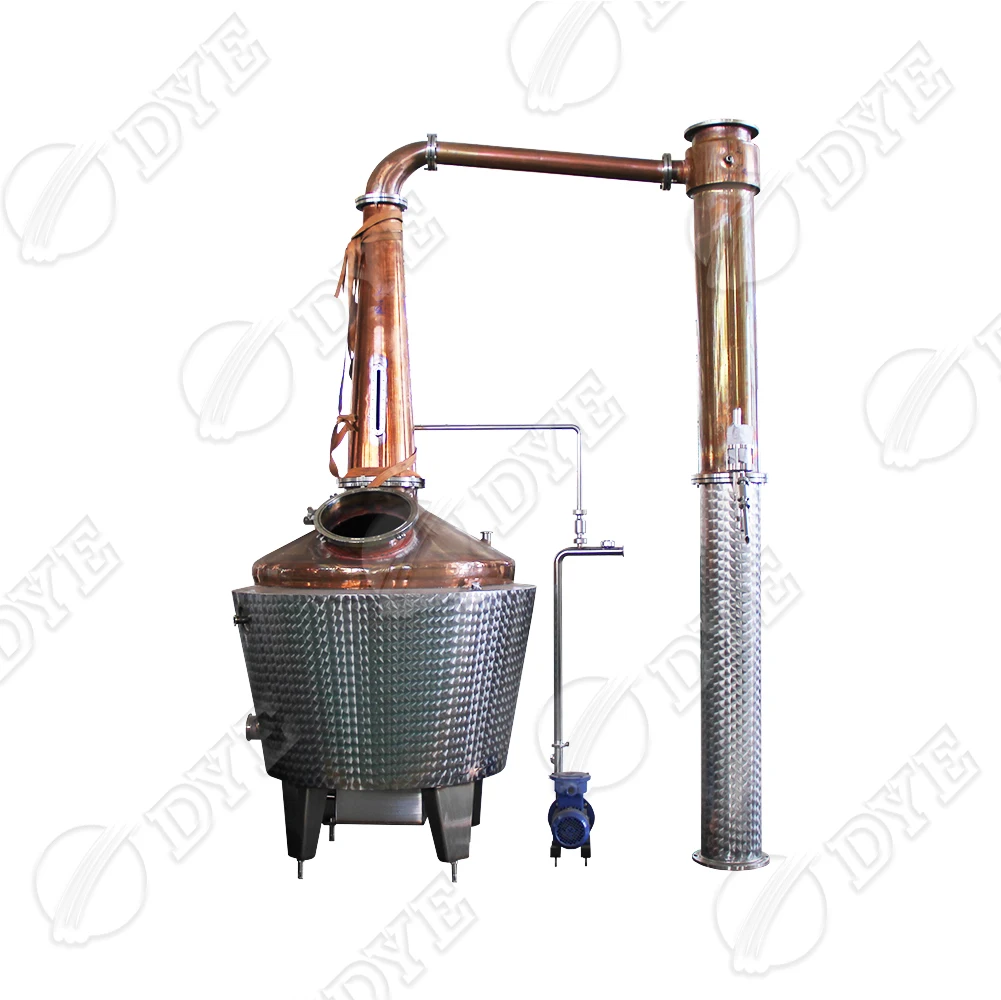 DYE Copper Still Distiller Whiskey Distillers Still Alcohol Copper Distillation Equipment