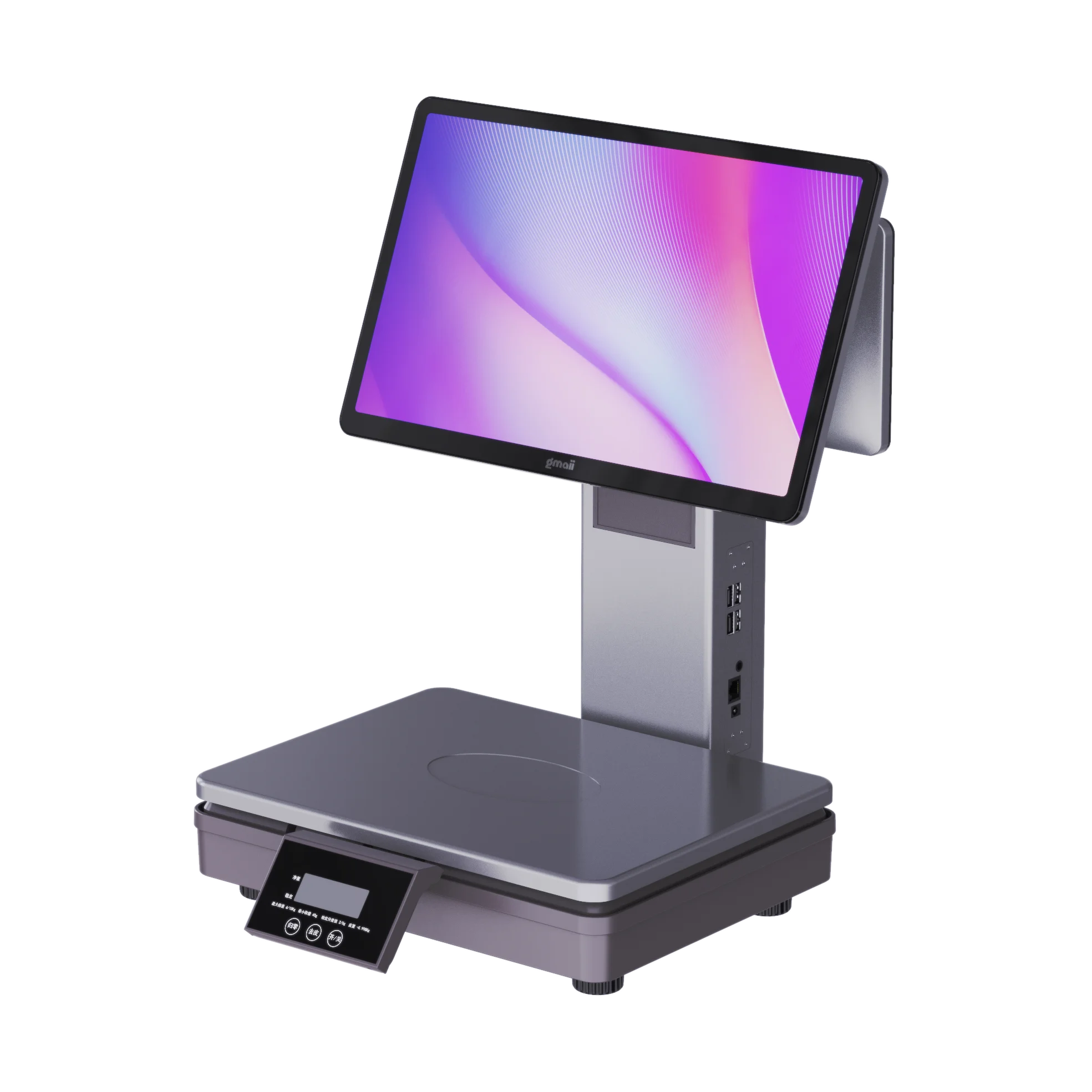 Gmaii 2022 new factory android pos system scale smart pos weighing scale fruit shop pos scale for supermarket