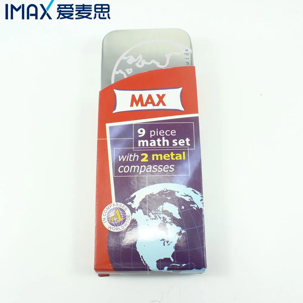 Max math set ,9 pcs geometry sets ,Mathematics set
