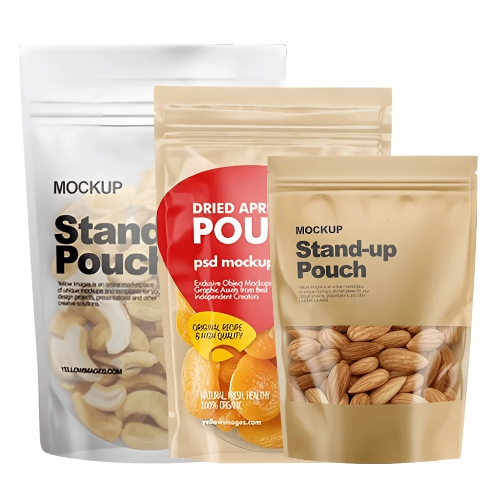 Custom Printing Stand Up Ziplock Pouch Mylar Bags, Custom Recyclable Standup Pouch, Customised Bolsa Doypack Stand Up Pouch Bag