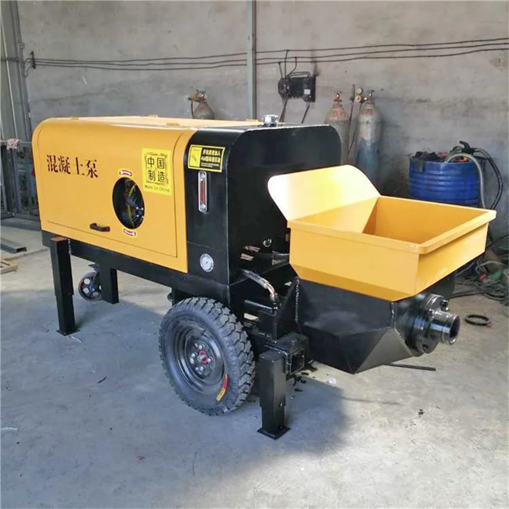 Factory direct sales mini concrete pump diesel diesel concrete pumping machine