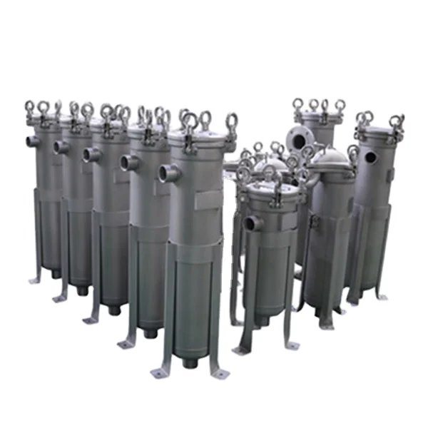Stainless steel liquid multi bag filter housing for water filtration system