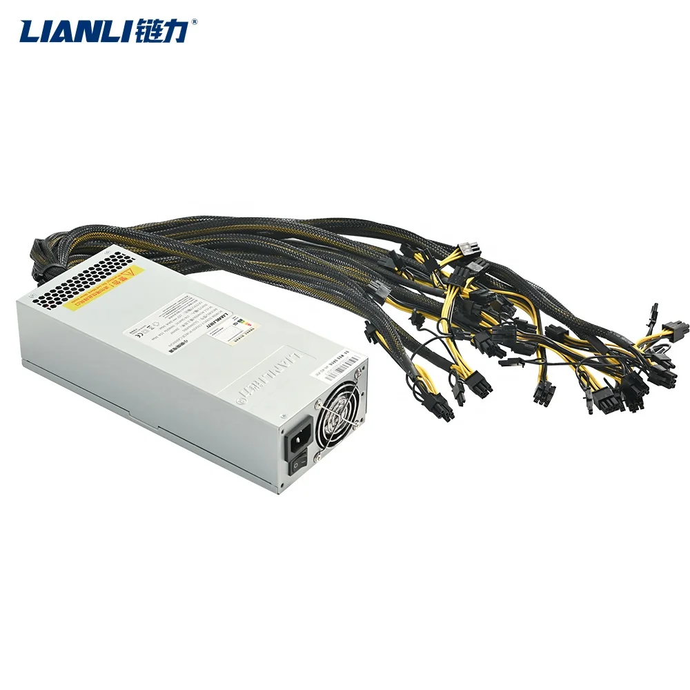 Power Supply 24v Lianli low noise high power supply 2500W 8gpu rig server case psu