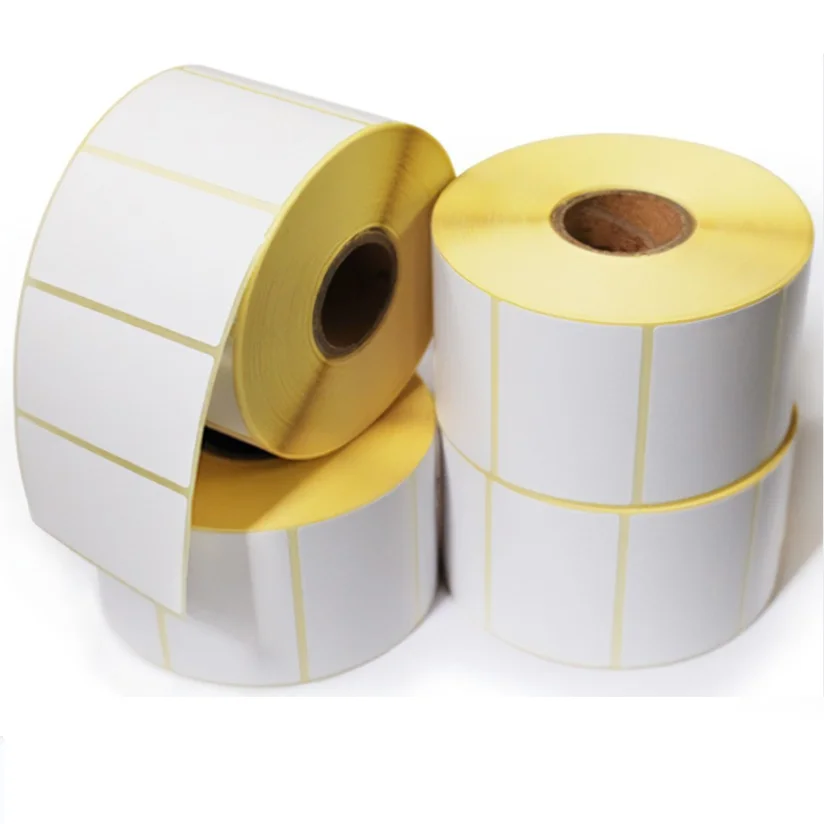 60*40 self adhesive direct thermal sticker paper barcode label