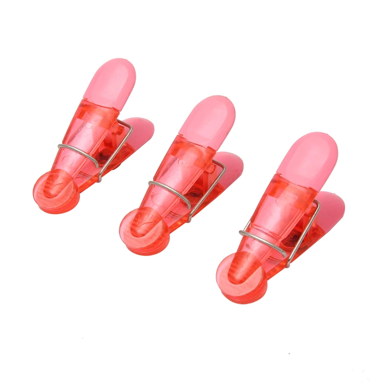 Customised colorful 4 packs household sealing coffee bag clip magnetic plastic food sealing clip bag clips with magnet