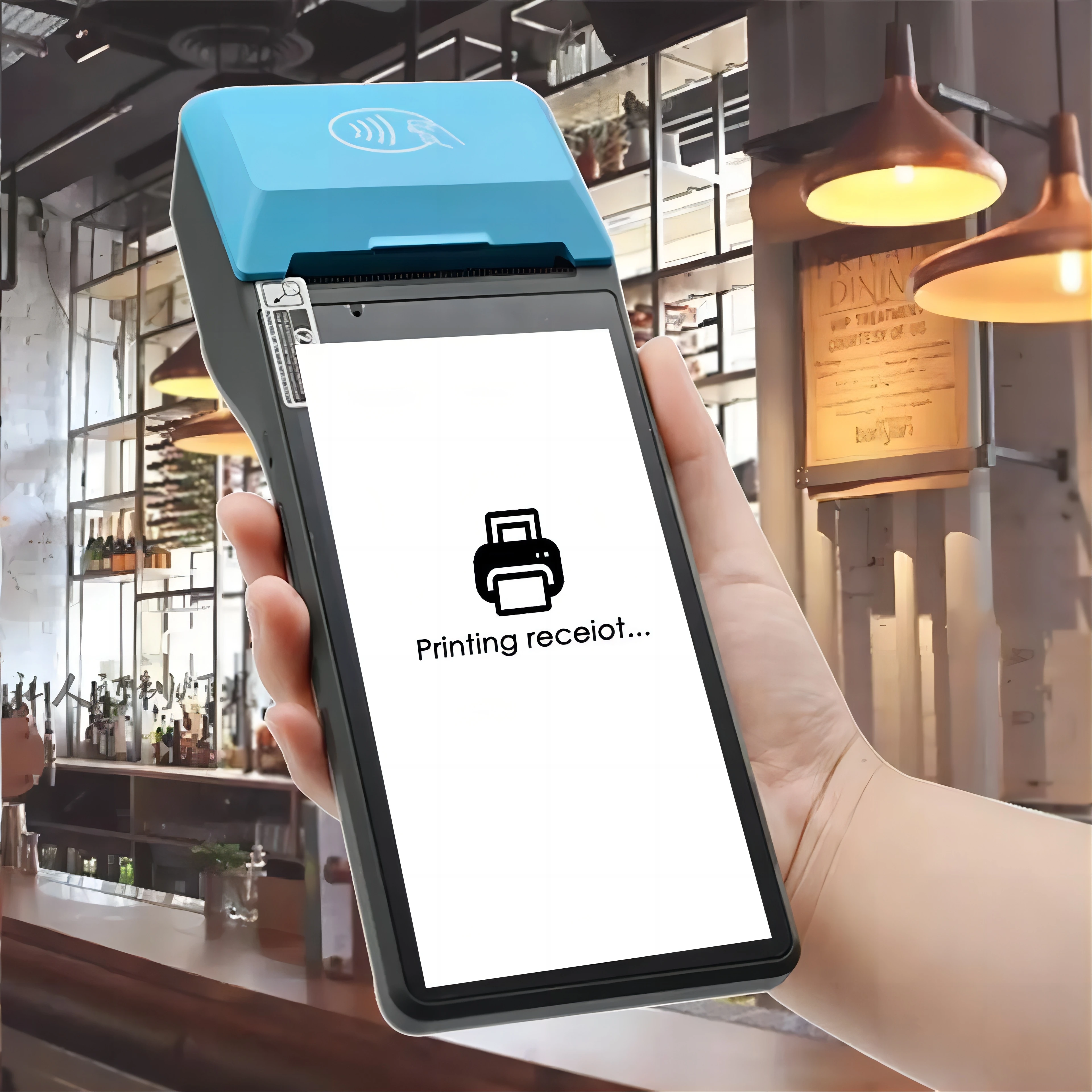 Портативный 4G BT 6 0 дюймов NFC POS портативный сенсорный экран Android терминал с термопринтером Z300