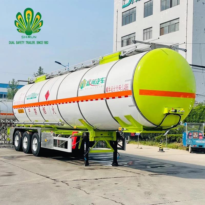 33000L 42000L Liquid transport tanker with insulating layer for edible oil transportation made of stainless steel
