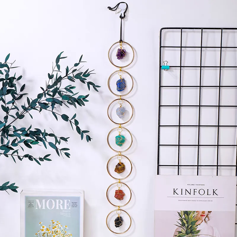 New Creative Chakra Crystals Suncatcher Hanging Sun Catcher Ornament Crystal Crafts for Home Decoration