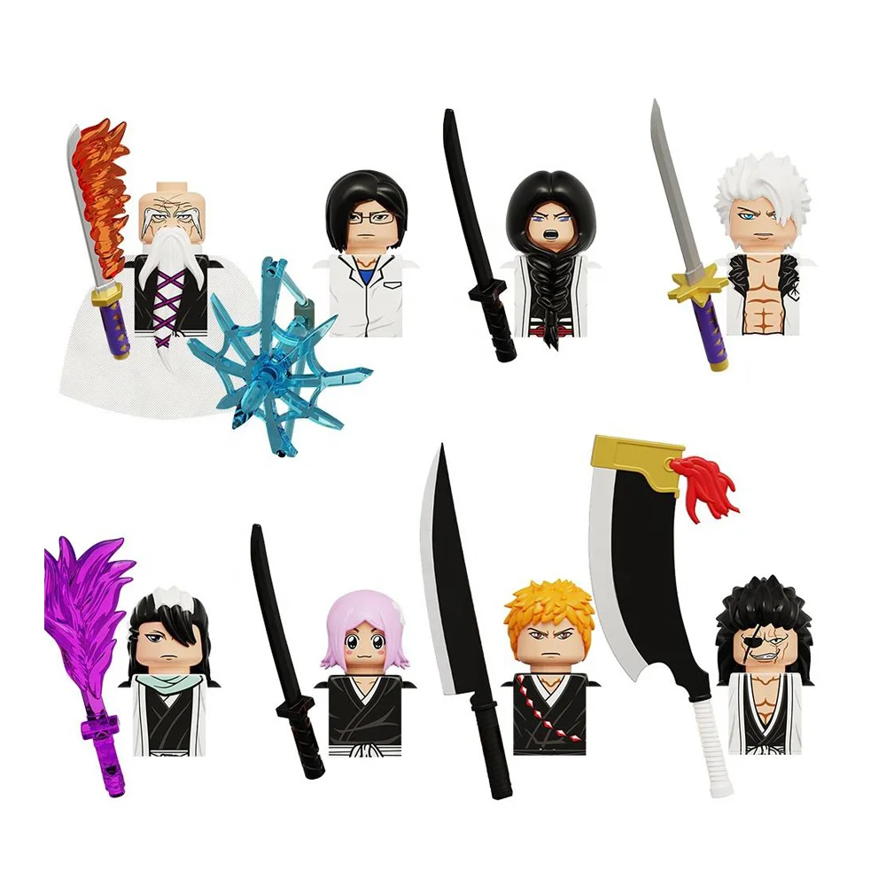 KDL816 японский аниме отбеливатель Unohana Retau Yamamoto Byakuya Kusajishi Yachiru Minifigs строительные блоки детские игрушки Juguetes