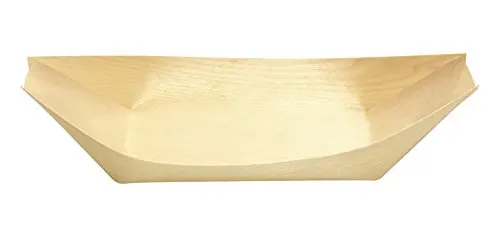 Biodegradable Disposable Wooden Plates Snacks Tray Set for Restaurants