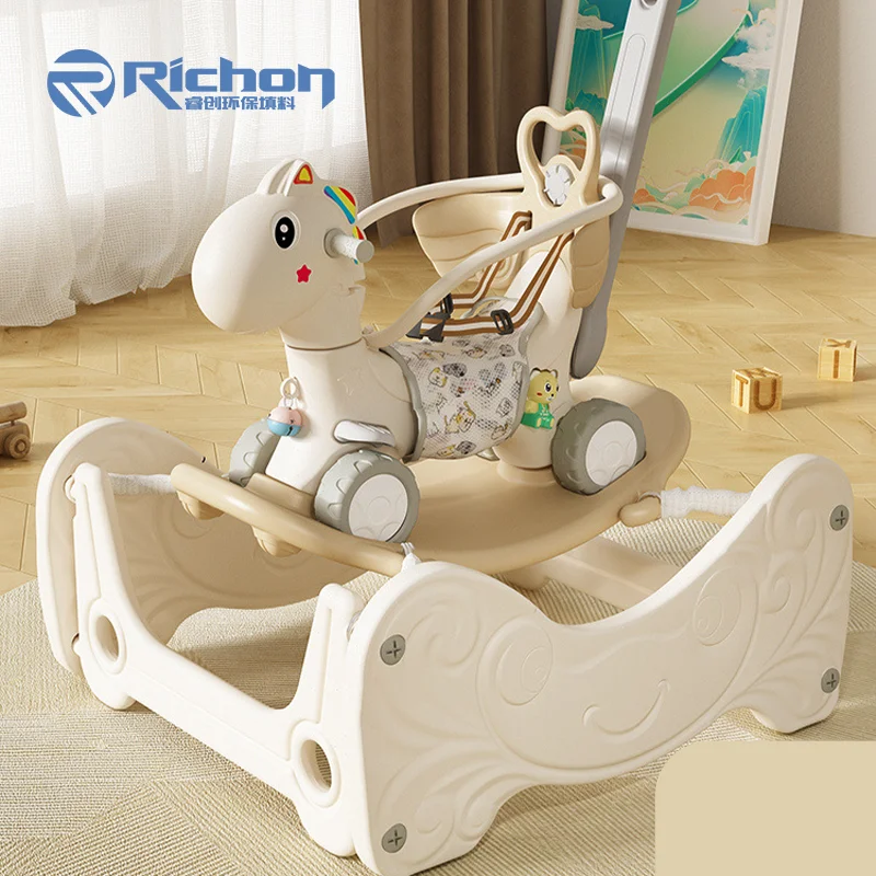 Cheap Plastic Rocking Horse Balance Toys Indoor Kids Riding Horse Toys
