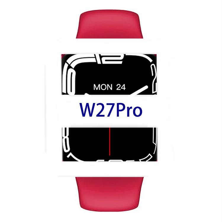 2022 новый тренд W27 умные часы с большим экраном 1,81 дюймов AI голосовой вызов ip68 водонепроницаемый беспроводной зарядки спортивные умные часы с W37Pro