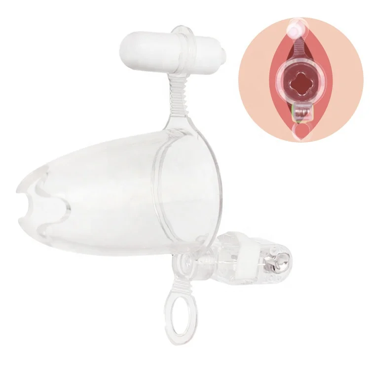 SM dual-use sex supplies homemade private HD Transparent vibration dilator vaginal anal speculum