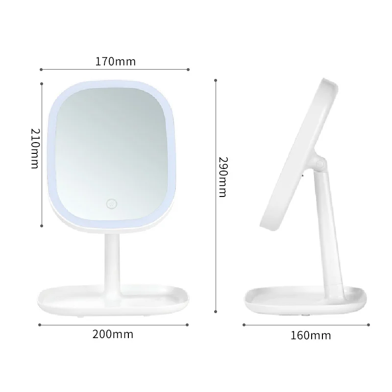 
custom desk vanity smart console table led hand decor wall side makeup mirror 