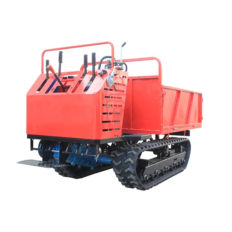 High Efficiency Agricultural Dumper Trailers Garden Mini Dumper 4x4 Rubber Track