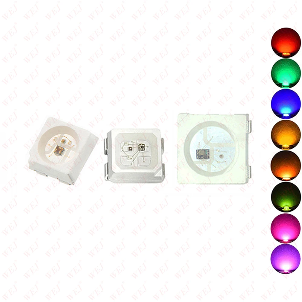 Full color 0603 0805 1204 1206 RGB LED CHIP 4 Pins 6 Pins White face Black Face 3528 3535 5050 SMD RGB LED