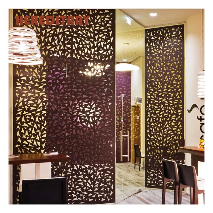 cnc processing outdoor screen and decorative laser cut wall panels partition panel