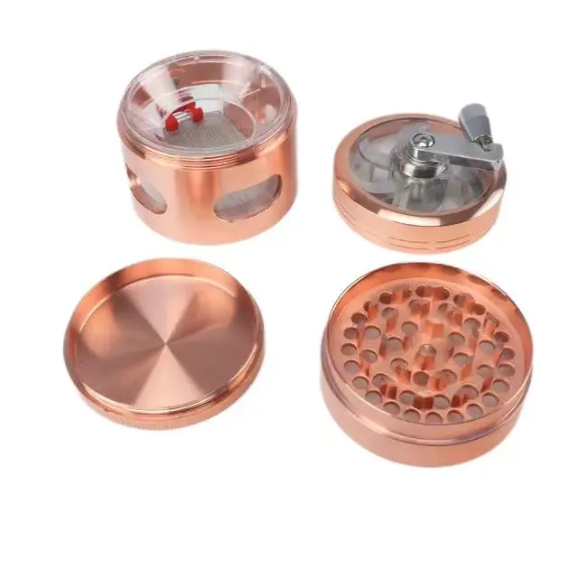 New arrivals custom auto grinders crusher herb tobacco metal herb grinders smoking accessories