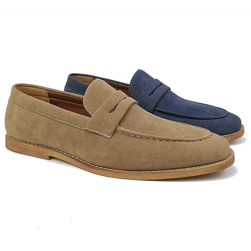 Men Stylish Leather Loafers Mens Shoes Casual Slip on Men Moccasins