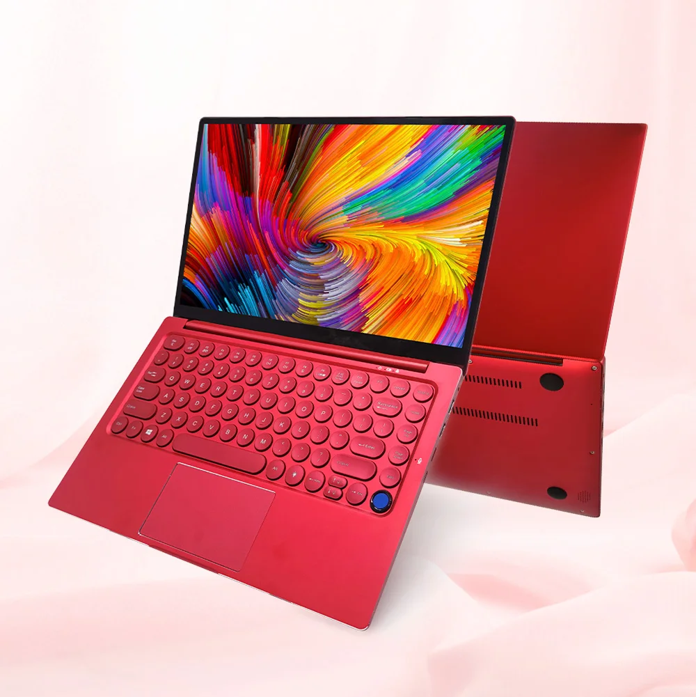 2022 Metal Case 14.1 Inch 1920*1080 Netbooks Os Win 10 I5 10 Gen Quad Core 1.8GHz New CPU Red Laptop