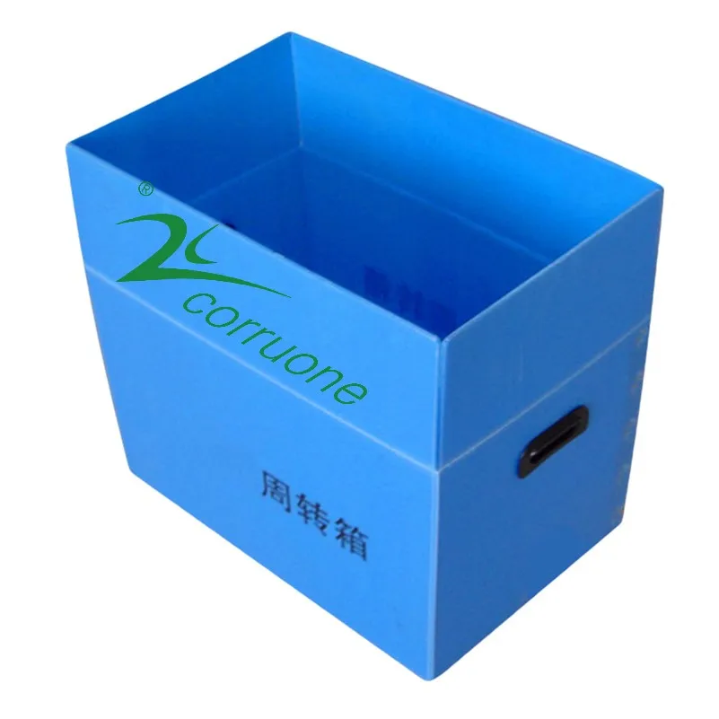 corrugated plastic storage box polypropylene container transport box