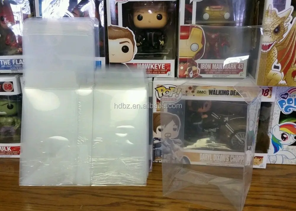 Изготовленный на заказ 4 '6' 10 'пластиковый ящик прозрачный для sherlock funko pop protect box