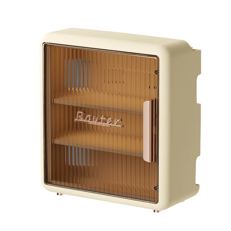 Wall Mounted Wifi Router Storage Shelf TV Set-top Box and Tabletop Storage Rack